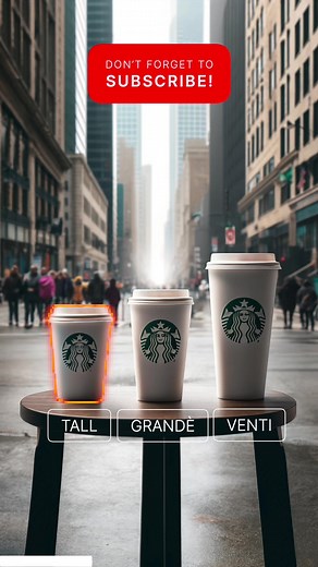 Starbucks cup sizes explained #thefactdocumentary #starbucks #coffee #fyp #education #usa @Starbucks