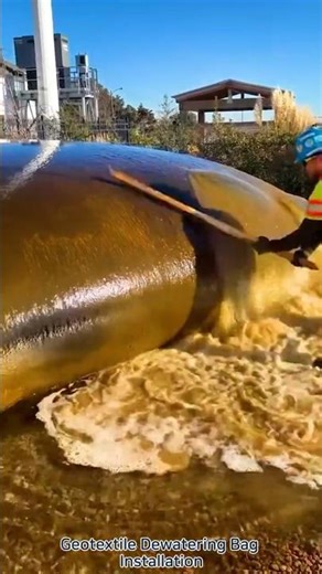 Geotextile Dewatering Bag Installation