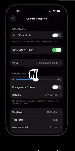 How to change the sound in an iPhone when you get a call or text or message
