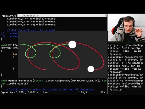 Coding an Orbiting Planets Simulation in C