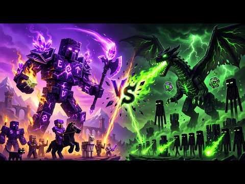 Obsidian Golem vs Ender Dragon: The Dragon's Descent War | Minecraft Animation | Full Movie