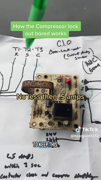 How a compressor lock out bored works #howtotiktok #education #training #hvactraining #hvactechnician #hvac #fyp