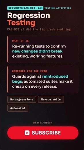 Regression Testing Explained | SecurityX CAS-005 Objective 2.2 #comptia