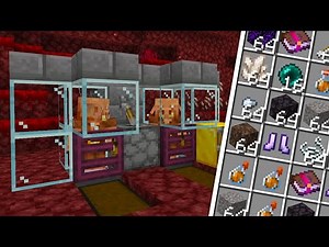 สอนสร้าง Piglin Bartering ใน Minecraft Bedrock Edition 1.21