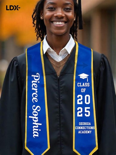 Personalized Graduation Stole | Custom Embroidered Class of Years Sash - Etsy