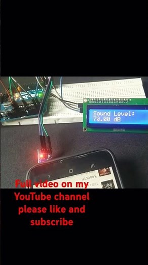 Building a Sound Level Meter with Arduino and LCD #arduino #soundsensor #digitechdynamo