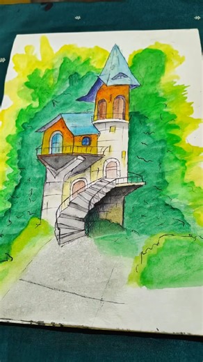 Paint art 🎨 |#art #drawing #edit #viral ‪@art.with.yash-12‬ #shorts