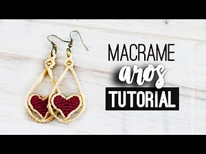 Valentine's Day Hoops » ♥️ tutorial | how to make yarn hoops | DIY ● Earrings #146