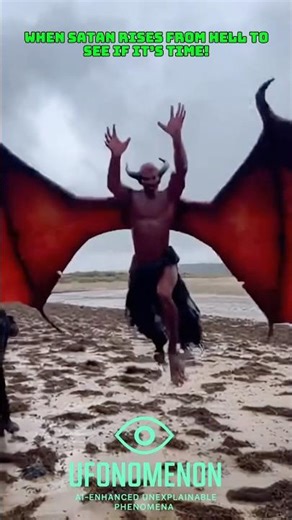 Satan made an appearance at this beach today! Must see! #satan #demon #devil #lucifer #hell