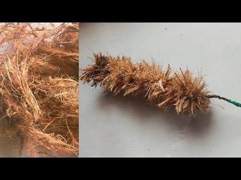 How To Make A Bottle Cleaning Brush At Home | DIY | How To Make A Brush From Coconut Fiber