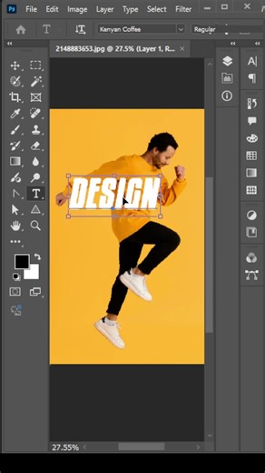 This Simple Text Trick Makes Designs Look PRO 🔥 | Photoshop Typography #photoshop #photoshopshorts
