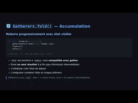 Les Gatherers en Java 22+ — Stream.gather() expliqué (JEP 461)