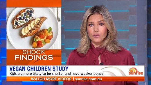 160K views · 1.1K reactions | A new study has found that children on vegan diets grow up shorter and with weaker bones than their meat-eating counterparts 塞 | Sunrise | Facebook