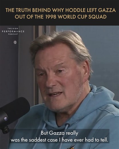233K views · 298 reactions |  "It was the saddest decision I ever had to make." Glenn Hoddle explains the reason behind leaving Paul Gascoigne out of the 1998 England World Cup squad... #Football #Gazza #ThreeLions | High Performance | Facebook