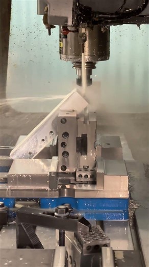 Creative setups get the job done! #machining #manufacturing