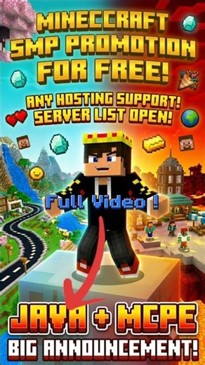 Minecraft SMP Promotion For FREE! ⚡#minecraft #shorts