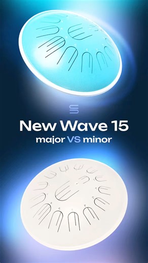 We compared two tunings of the New Wave 15: G major and G minor. A quick crash course in music theory 👇🏼 Major and minor are the two main modes in music, each with its own emotional color. Major sounds bright and joyful, while minor feels more melancholic. Which one resonates with you more? | Kosmosky Tank drum