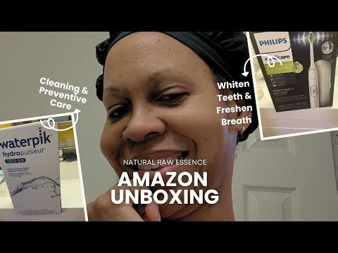 Amazon Unboxing: The Philips Electric Toothbrush and WaterPik Flosser Selfcare | Health and Wellness