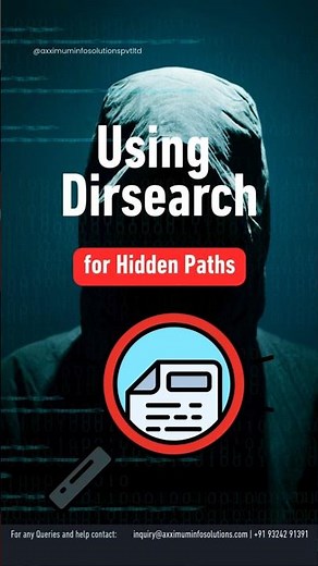 Using Dirsearch for Hidden Paths #ethicalhacking #kalilinux #axximuminfosolutions