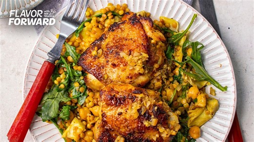 Ultimate one-pan dinner: Lemon-braised chicken and couscous