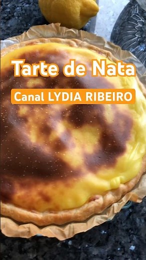 How to make an easy Portuguese Custard Tart - Full recipe on the LYDIA RIBEIRO channel #food #rec...