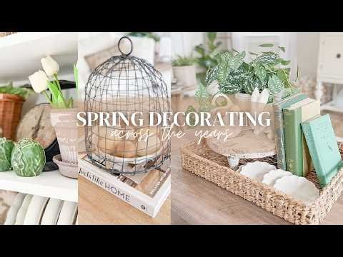 SPRING DECORATING MARATHON // DECORATING FOR SPRING OVER THE YEARS // CHARLOTTE GROVE FARMHOUSE