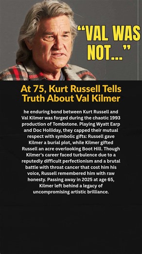 At 75, Kurt Russell Tells Truth About Val Kilmer #shorts #viralshorts