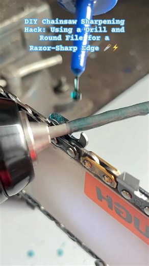 The Ultimate Chainsaw Sharpening Hack! 🪚✨