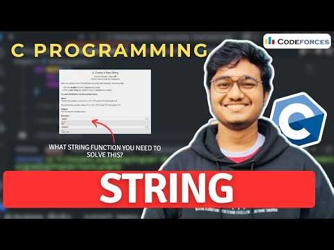 String of C programming with Codeforces Problem || C programming tutorial in Bangla