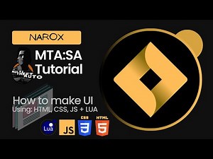 برمجة MTA:SA بالعربي | برمجة لوحة باستخدام HTML,CSS,JS + LUA و ربطها | Narox