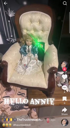 One of our Living Dolls interacting with her new Keeper. " Annie" | KHP - The Haunted Realms | Facebook