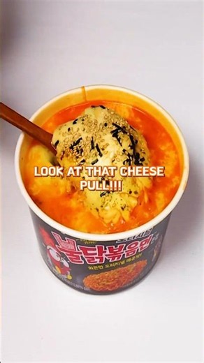 Ultimate Spicy Cheesy Buldak Tuna Cup Rice 🔥