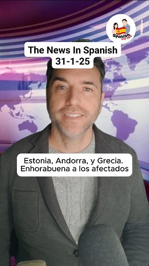 The News in Spanish. Good news only 🙂 Some students are interested in reading or listening to the news in Spanish, so I have decided to do a short video every Friday (if it works) with the main good news of the week in a simpler and slower way. Let me know if you like this 🙂 I will still make my regular videos, this is extra 😊 . . #spanishforbeginners #spanishteacher #spanishclasses #spanishvocabulary #miami #NY #learnspanishonline #florida #learnspanish #spanish #news #NewsUpdate | David Spa