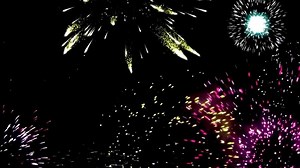 Download A collection of fireworks explosions in the night sky for free