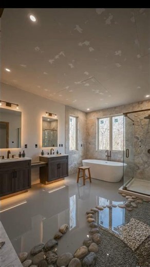 Luxury Bathtub Epoxy Flooring Transformation | Spa-Style Waterproof Floor Makeover. #BathtubMakeover