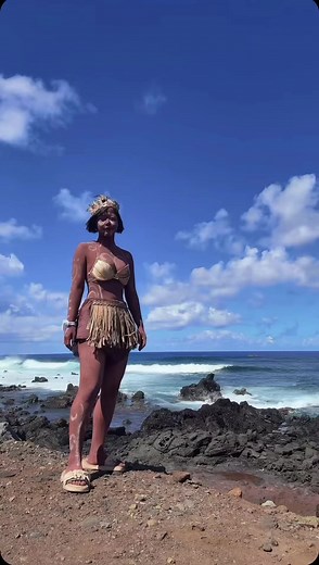 イースター島の全身ペイント祭り