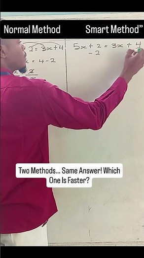Two Ways to Solve This Algebra Problem | Normal Method vs Smart Method