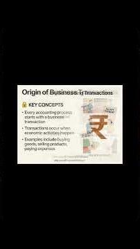 How Accounting Starts | Transaction → Accounting Equation #mbafinance #accountingbasics #education