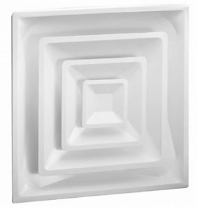 Hart & Cooley 50350 High Volume Supply Ceiling Diffuser with 6-1/2 inch Collar - HVS Series