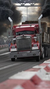 Kenworth Loaded Down with 120k lbs racing uphill scratching for traction at the 2025 Great Lakes Big Rig Challenge #greatlakesbigrigchallenge #diesel #semi #largecars #loadedsemidragracing | BUILT Diesel MAFIA