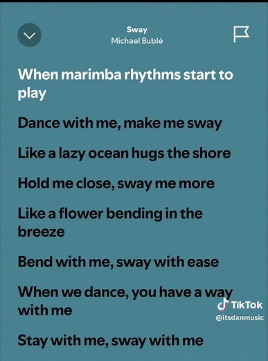 Sway Song Lyrics and Music Performance Insights