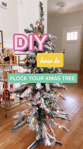 Flock your OWN tree and save $$$ 🎄! #christmastiktok #JingleJangleWithMe #holiday #HolidaysOurWay #christmas #holidaytiktok #dollartree | Julianna Claire