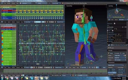 【Arbiter 617】【我的世界动画教程】高级的走路循环