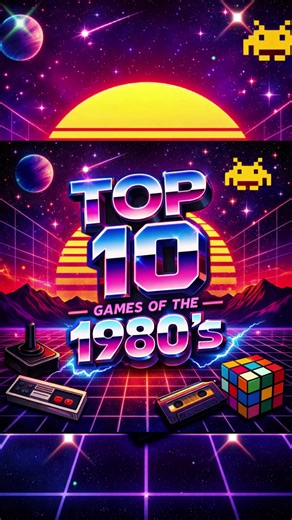 The top 10 games of the 1980’s based not just on sales, but a combination of popularity, nostalgia factor, and critical acclaim 🏆 #top10 #retrogaming #nostalgiacore #80sthrowback #nes