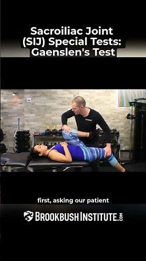 Sacroiliac Joint (SIJ) Special Tests: Gaenslen's Test