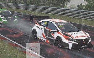 rFactor 2 WTCC 本田德国纽北赛道比赛（雨天中途跪了）