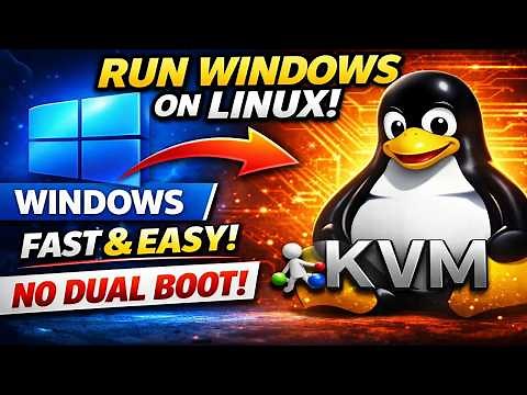 How to Install Windows on Linux Using KVM (Fast & Efficient VM Setup)