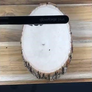 Glowforge engraving basswood