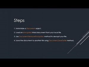 How to Encrypt and Decrypt Word in C#