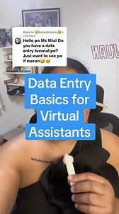I will add data entry in our course soon so watch out for that. You can enrol now by checking the comment section ⬇️ Become an Executive Virtual Assistant and start earning in dollars while working from home. | Mia Juan